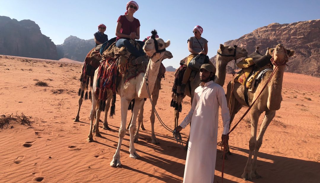 Camel ride Wadi Musa Jordan Cheeky Universe