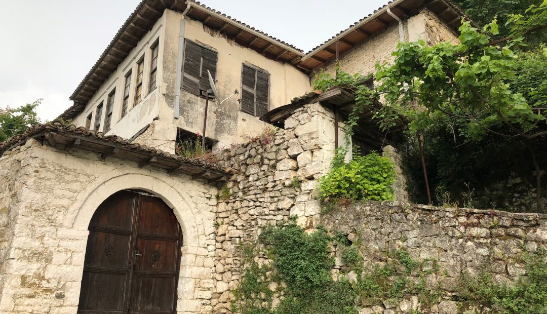 Berat Albania old stone building